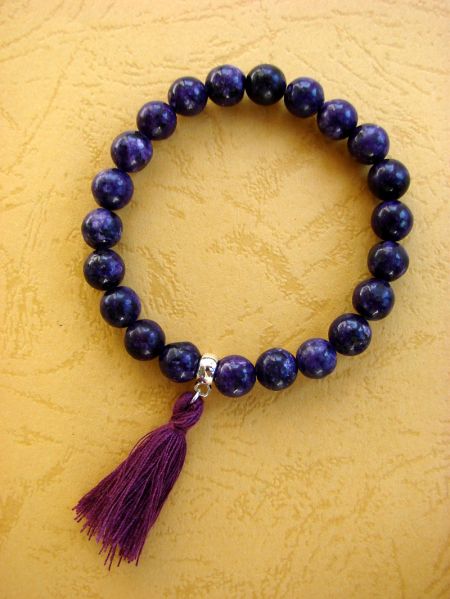 Purple Jade, Bracelet - Traditional Style
